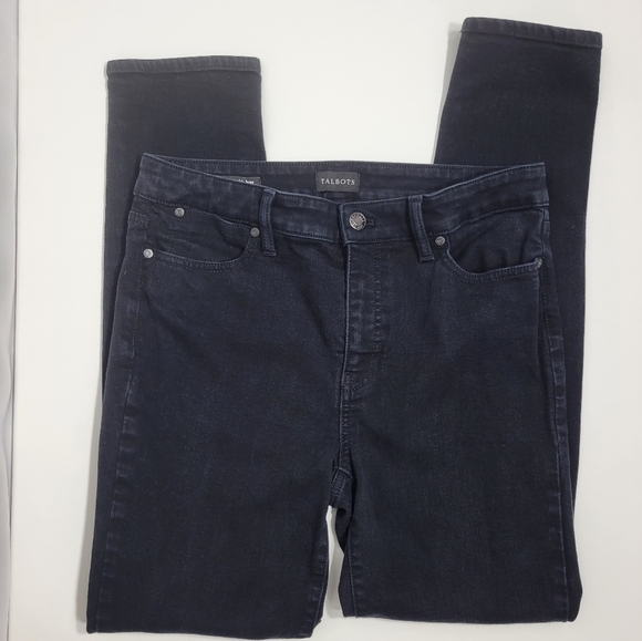 Talbots Slim Ankle Jean's in Black - Picture 1 of 10